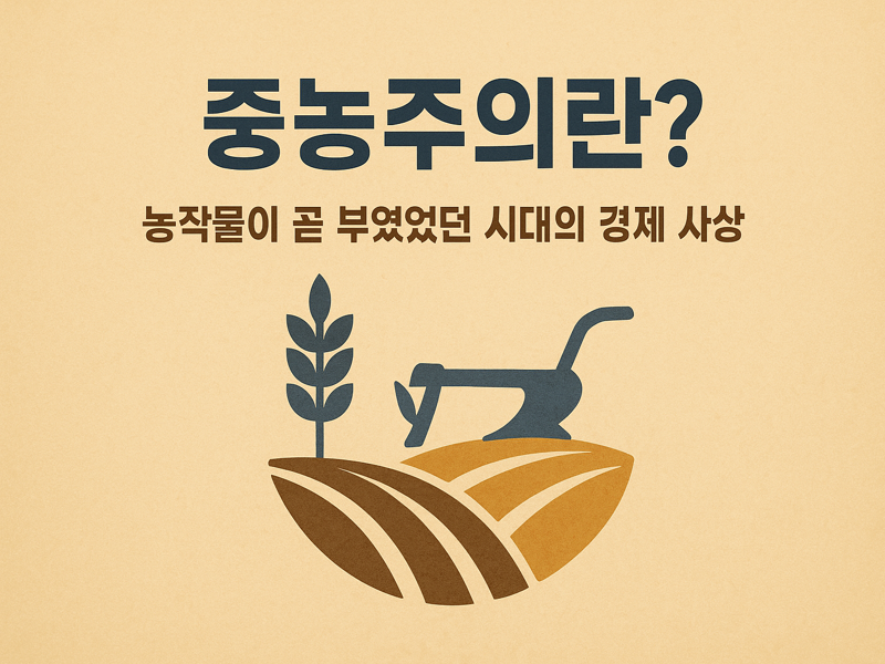 중농주의 &#8211; 농작물이 곧 부였던 시대의 경제 사상
